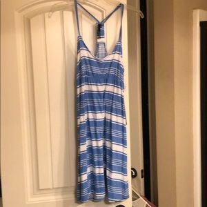 NWT O’Neill juniors large blue/white dress